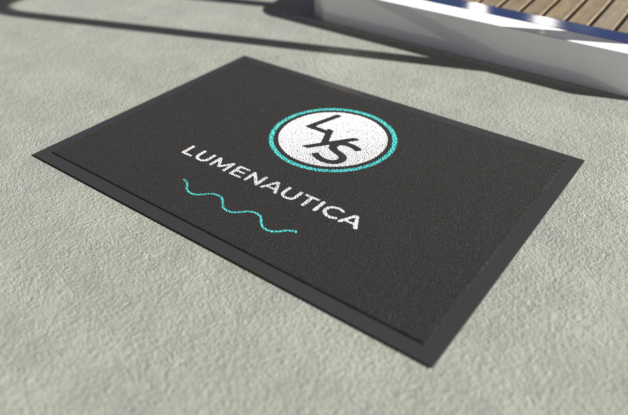 A bespoke boat mat for a superyacht
