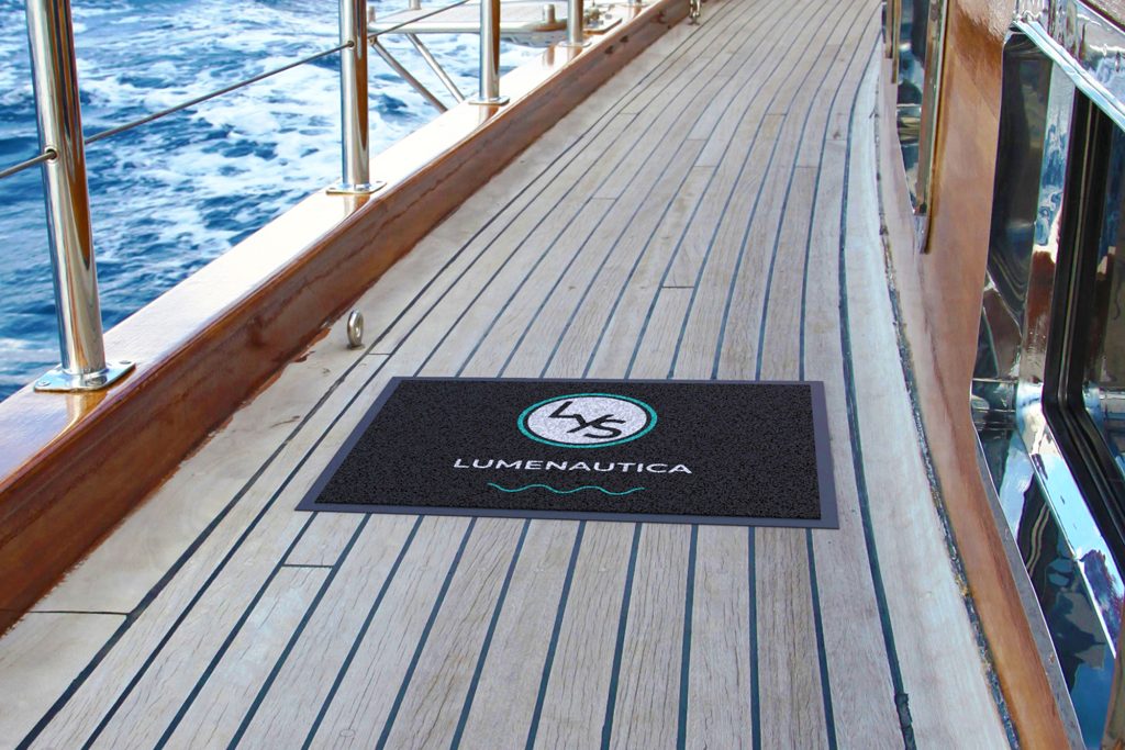 bespoke decking mats with your logo and branding