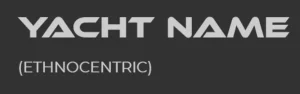 Lumenautica Example of Illuminated Yacht Name Font Ethnocentric Text